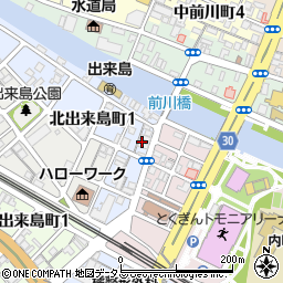 ジャパン警備保障有限会社　徳島営業所周辺の地図