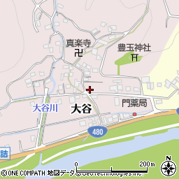 和歌山県有田郡有田川町大谷325周辺の地図