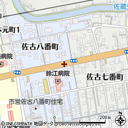 佐古八番町周辺の地図