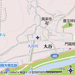 和歌山県有田郡有田川町大谷310周辺の地図