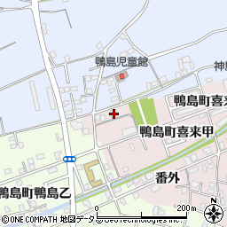 徳島県吉野川市鴨島町喜来688-1周辺の地図