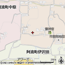 徳島県阿波市阿波町岡地155周辺の地図