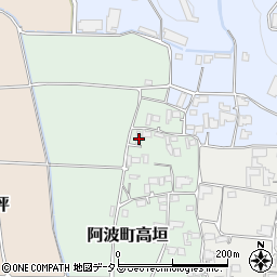 徳島県阿波市阿波町高垣135周辺の地図