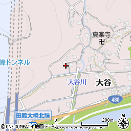 和歌山県有田郡有田川町大谷108周辺の地図
