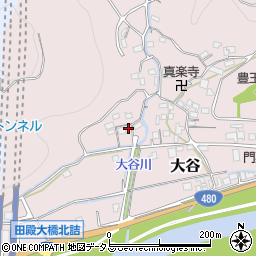 和歌山県有田郡有田川町大谷114周辺の地図