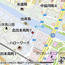 徳島県徳島市東出来島町29周辺の地図