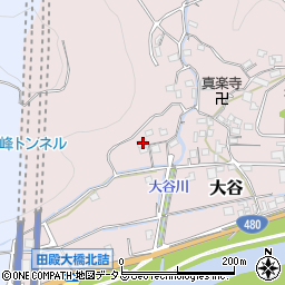 和歌山県有田郡有田川町大谷107周辺の地図