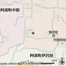 徳島県阿波市阿波町岡地150周辺の地図