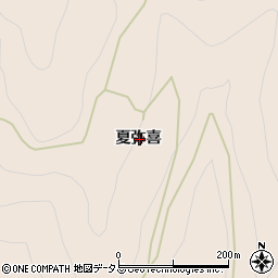 徳島県美馬市美馬町夏弥喜周辺の地図