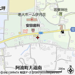 徳島県阿波市阿波町大原周辺の地図