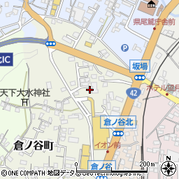 三重県尾鷲市倉ノ谷町周辺の地図