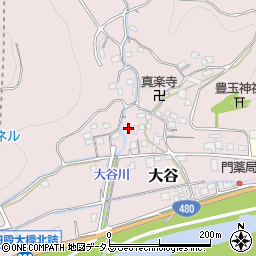 和歌山県有田郡有田川町大谷309周辺の地図