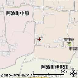 徳島県阿波市阿波町岡地151周辺の地図