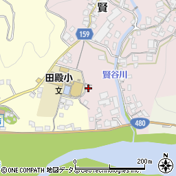 和歌山県有田郡有田川町賢1周辺の地図