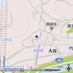 和歌山県有田郡有田川町大谷117周辺の地図