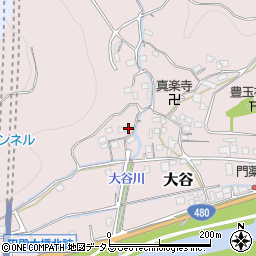 和歌山県有田郡有田川町大谷118周辺の地図