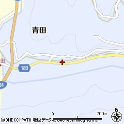 和歌山県有田郡有田川町青田27周辺の地図