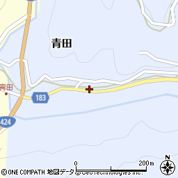 和歌山県有田郡有田川町青田26周辺の地図