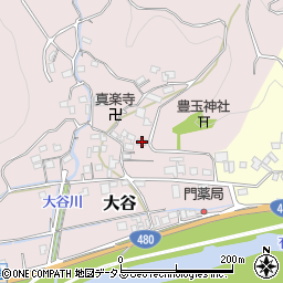 和歌山県有田郡有田川町大谷298周辺の地図