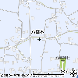 徳島県阿波市市場町香美八幡本206周辺の地図