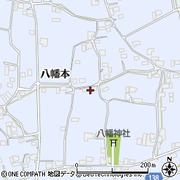 徳島県阿波市市場町香美八幡本161周辺の地図