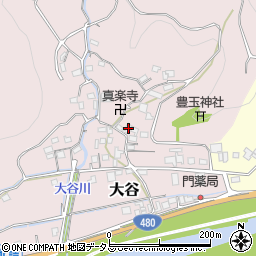 和歌山県有田郡有田川町大谷302周辺の地図