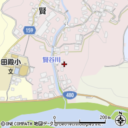 和歌山県有田郡有田川町賢1044周辺の地図