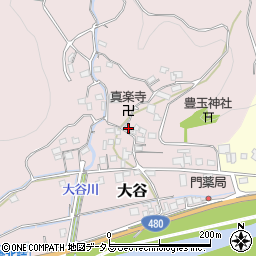和歌山県有田郡有田川町大谷303周辺の地図
