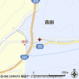 和歌山県有田郡有田川町青田9周辺の地図