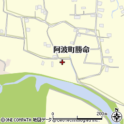 徳島県阿波市阿波町勝命285周辺の地図