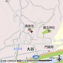 和歌山県有田郡有田川町大谷296周辺の地図