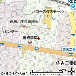 〒770-0023 徳島県徳島市佐古三番町の地図