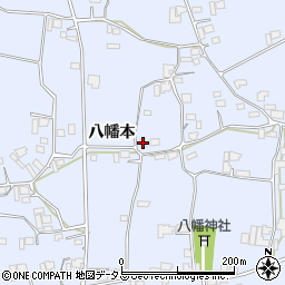 徳島県阿波市市場町香美八幡本159周辺の地図