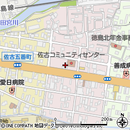 米本荘周辺の地図