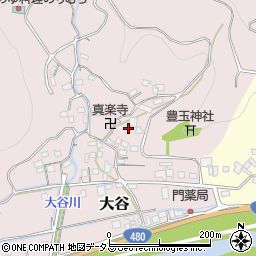 和歌山県有田郡有田川町大谷293周辺の地図
