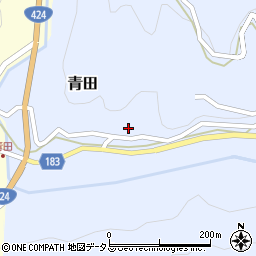 和歌山県有田郡有田川町青田257周辺の地図