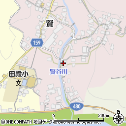 和歌山県有田郡有田川町賢1032周辺の地図