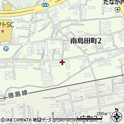 徳島テクノスクール周辺の地図