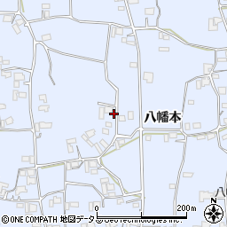 徳島県阿波市市場町香美八幡本294周辺の地図