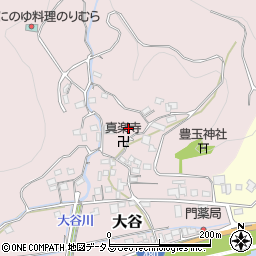 和歌山県有田郡有田川町大谷288周辺の地図
