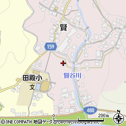 和歌山県有田郡有田川町賢30周辺の地図