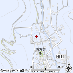 和歌山県有田郡有田川町田口周辺の地図