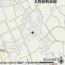 香川県観音寺市大野原町萩原2309周辺の地図