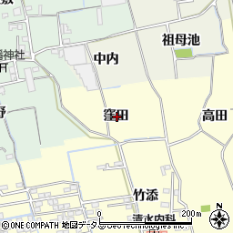 徳島県徳島市国府町和田窪田周辺の地図