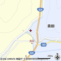 和歌山県有田郡有田川町青田1周辺の地図