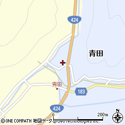 和歌山県有田郡有田川町青田3周辺の地図