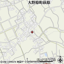 香川県観音寺市大野原町萩原2292周辺の地図
