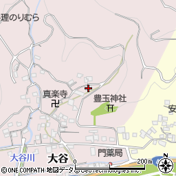 和歌山県有田郡有田川町大谷279周辺の地図