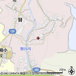 和歌山県有田郡有田川町賢1022周辺の地図