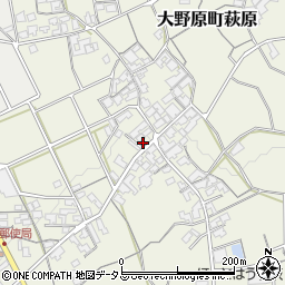 香川県観音寺市大野原町萩原1706周辺の地図
